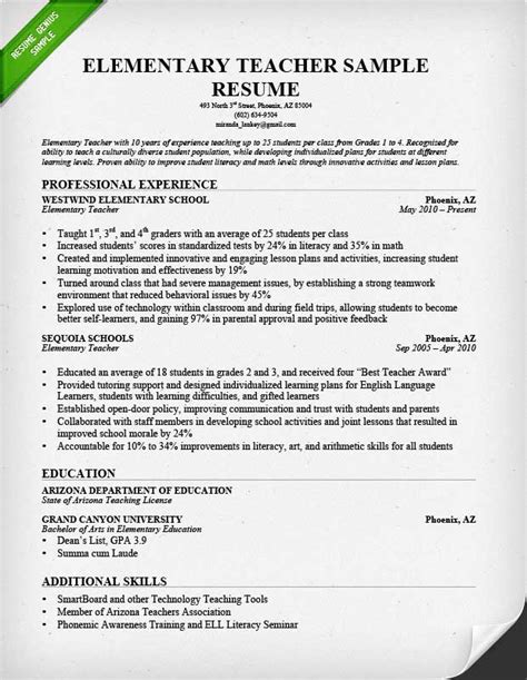 Examples of teacher resumes. Things To Know About Examples of teacher resumes. 